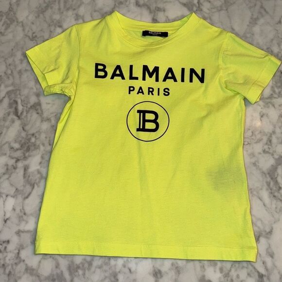 BALMAIN BOYS NEON LOGO TSHIRT 4Y - Picture 1 of 7
